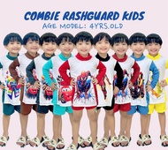 RASHGUARD COMBI FOR KID BOY SUMMER BEACH OUTFIT  SUBLIMATION PRINTS