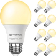 DEWENWILS 8-Pack A19 LED Light Bulbs, 760LM, 3000K Warm Light Bulbs, Energy Saving E26 LED Bulb 60 W