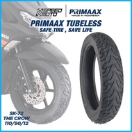 ◲ ❍﹍ ◑ 110/90 -12 TUBELESS TIRE PRIMAAX SK-72 THE CROW TUBELESS TYRE 1PC MADE IN INDONESIA
