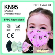 1-6 years old KN95 FFP2 Children Face Mask 4-Ply Protective 3D Face Mask 10pcs