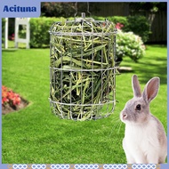 Rabbit Hay Holder Rack Food Dispenser Cage Accessories Outside Stainless Steel Frame for Cages Hangi