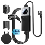 EV Charger Portable Electric Car Charger | Type 2 | WIFI Bluetooth 2.8"Display| 3.68kW & 7.4KW | Sui