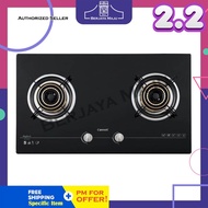 Cornell 2 Burner Glass Gas Cooker Hob CBH-G7802TNC