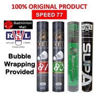 【100% ORIGINAL】RSL SUPA/DTL81/DTL83/G2/OFFICIAL/SUPERCOURT【BUBBLE WRAPPING】 Badminton Shuttlecock (1