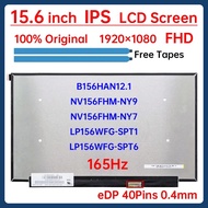 15.6" 165Hz Laptop LCD Screen NV156FHM-NY9 NV156FHM-NY7 B156HAN12.1 LP156WFG-SPT1 LP156WFG-SPT6 Disp