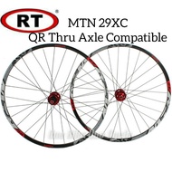 RT MTN 29XC MTB Wheelset 29 inch 6 Sealed Bearing QR / Thru Axle Compatible Bunyi Jengkrik