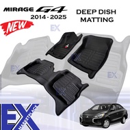 Mitsubishi Mirage G4 2014 to 2025 Diamond Deep Dish Matting Thailand Quality 2014 2015 2016 2017 201