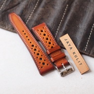 JAYA LEATHER Genuine LEATHER Watch Strap Gradient Color Handmade Premium Quality.JK.RALLY Tan