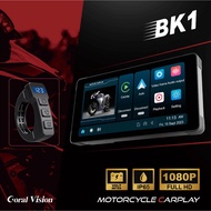 Coral Vision MOTO Carplay apple and Android Auto wireless connection, double cameras
