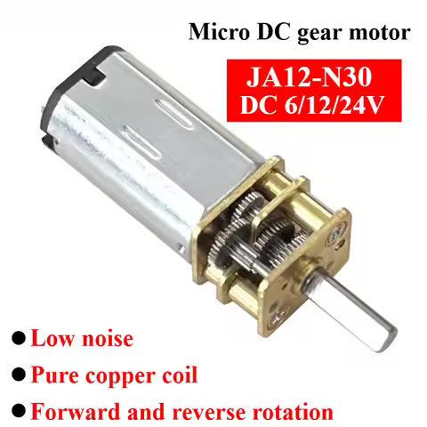 1pcs N30 DC 3V 6V 12V Micro Metal Gear Motor Gear Wheel Gear Motor 30RPM 50RPM 60RPM 100RPM 150RPM 2