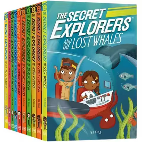 11 Books The Secret Explorers English Picture Storybook Adventure Novels For Kids Children Age 6-10