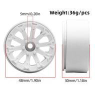 4PCS Plastic Beadlock 1.9" Wheel Hub Wheel Rim for 1/10 RC Crawler Car Axial