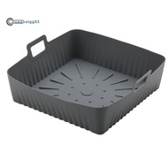 .23cm/9Inch Square Large Silicone Air Fryer Liners Mold for  Air Fryer 6-8QT Reusable Airfryer Oven 