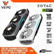 ZOTAC GAMING NVIDIA GeForce RTX 4070 Ti Trinity OC Black or White 12GB GDDR6X RTX4070Ti RTX 4070Ti G