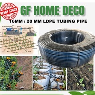 16mm TUBING PIPE  approcx. 300m Irrigation Water Tubing Pipe Hose LDPE 16 mm Polypipe Poly 16mm