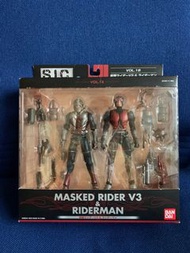 SIC Masked Rider V3 & Riderman  幪面超人3號
