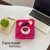 INSTOCK ผ้าขนหนูหมี ล๊อตโซ จาก ทอย สตอรี่ Lotso bath towel drying hat INS popular teddy bear cartoon