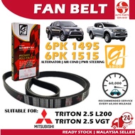 S2U Gaido Fan Belt Mitsubishi Triton 2.5 L200 VGT Air Cond Alternator Power Steering Belt 6PK1495 6P