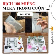 BACK OF 100 PIECES MEKA size 8 x 16Cm, mica cake rolls March 8, trend for Vietnamese Women's Day Mar