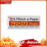 5.79Inch Ink Screen Electronic Paper 4 Color  Screen 792x272 Pixels SPI  Raw Display