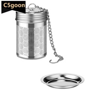 C5GOON Stainless Steel Fine Mesh Tea Infuser Reusable Tea Water Separator Loose Tea Strainer For Bla
