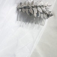 銀葉梳子 婚禮新娘 新娘配件 頭飾 頭飾