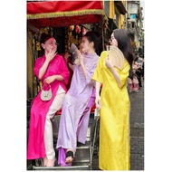 Ao Dai CNY, Spring Travel ao Dai, Brocade Pearl ao Dai, Long ao Dai