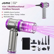 ✅SG Ready Stocks✅ JOMO Cordless Car Vacuum 16000Pa Strong Suction 4 in 1 Blower Inflator Portable Ho