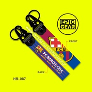 HIGH QUALITY GANTUNGAN KUNCI FC BARCELONA KEYCHAIN SEPEDA MOTOR MOBIL PREMIUM KEY CHAIN STRAP BAG JE