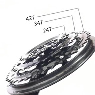 42Mountain Bike Parts Wheelset48T Supplies7-8Aluminum Alloy Speed/Bicycle Chainring Three-Piece Chai