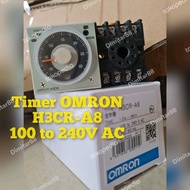 Omron H3CR A8 220vac timer /h3CR-A8