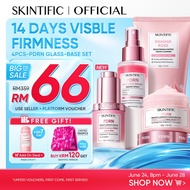 SKINTIFIC 4PCS Sunblock Set SPF 50+ PA++++-Cleanser,Serum,Cream&Sunscreen Skincare | Fades Spots,Bri