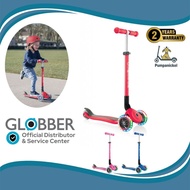 Globber Primo Foldable Lights 3-Wheels Kick Scooter - Foldable Kids Scooter with light up wheels (For Age 3 to 7 years)