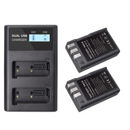 PALO EN-EL9 EN-EL9 ENEL9 EN EL9 EL9 Camera Battery + LCD Dual Charger For Nikon Camera D40 D40X D60 