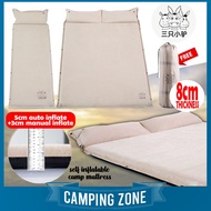 Three Donkeys 8CM Thickness Self Inflating Bed Outdoor Camping Sleeping Mat Auto Mattress Sleep Bag 