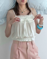 Vynn - Ruby Cinch Top เสื้อสายเดี่ยวจั๊มเอว