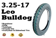 325-17 (3.25-17) LEO BULLDOG 6 PLY TUBETYPE LEO TIRE BRANDNEW
