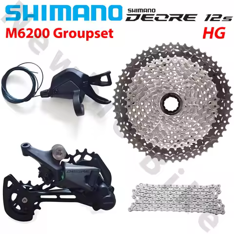 SHIMANO DEORE M6200 12Speed Groupset for MTB Mountain Bike Right Shifter Lever Rear Derailleur M6100