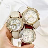 100% Original ELLE Ladies Women Fashion Quartz Leather Watch EL20054/48 SERIES