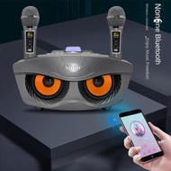 【SD306】Owl-Shaped Karaoke Bluetooth Speaker | Wireless Microphone Support | 360° Surround Sound | Po