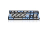 Leopold FC900R PD 104KEYS HIG-END Mechanical Keyboard Cherry MX Switch (Black Switch, Grey/Blue)