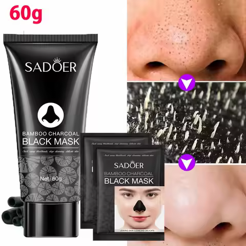 Blackhead Remover Mask Bamboo Charcoal Shrink Pores Acne Black Head Removal Cream Nose Cleansing Bla