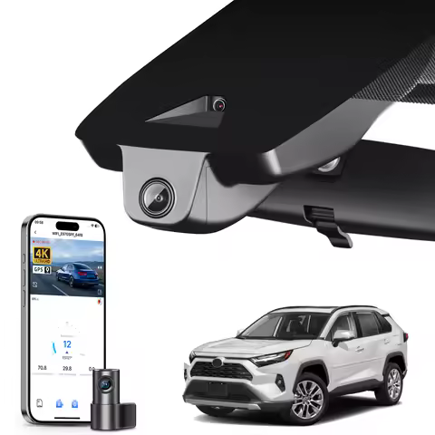 4K Dash Cam Fit for Toyota RAV4 5th Gen XA50 Hybrid 2022-2025 (Model B) Car Camera Recorder WiFi & A
