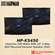 Harpman KS450 200 Watts RMS 10" 2-Way Wall Mounted Karaoke Speaker (Pair)