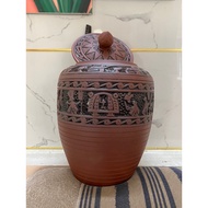 Crock pot for rice Clear Bat Trang Bronze Porcelain 15 liters.