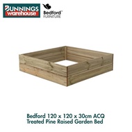 Bunnings Bedford 3320914 120 x 120 x 30cm ACQ Treated Pine Raised Garden Bed