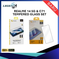Realme 14 5G Game Finger Sleeve & Tempered Glass Set | Realme C71 Tempered Glass Set