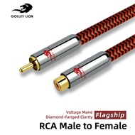 สิงโตกอล์ฟ RCA สายพ่วง RCA ตัวผู้กับเพศหญิงสายออดิโอ OFC