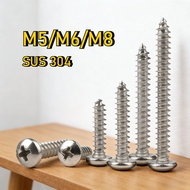 [YMH-G1] Phillips Pan Head Self Tapping Screw /Screw Plastic Wood| SUS 304 Stainless Steel  | Skru B