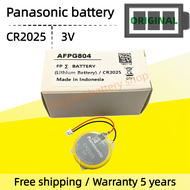 Original AFPG804 battery 3V lithium battery (with lead) CR2025 Panasonic PLC special RTC lithium bat